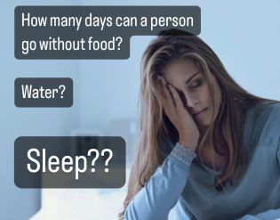 How many days without sleep? 